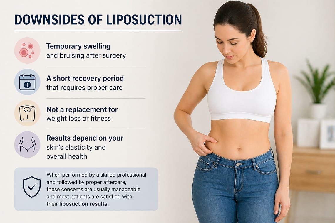 Areas treated by fat removal surgery